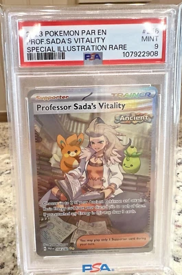 Pokemon 2023 Professor Sada's Vitality 256/182 Sv04: Paradox Rift Holo PSA 9 - Image 1 of 4
