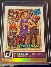 2015-16 Donruss Gold Press Proof Rated Rookie Marcelo Huertas /10 Lakers