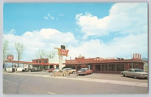 Postcard Flying M Restaurant Cafe Panguitch Utah Phillips 66 - Picture 1 of 2