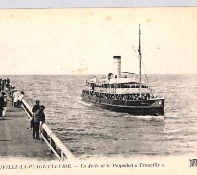 Postal GB WW1 ENVÍO MARÍTIMO *TROUVILLE* Paquebot APO GB Stockport 1918 YA127 Foto 1 de 4