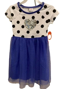 Wonder nation Dress, girls, SZ 6-6X, short sleeves, lined, lace NWT - Picture 1 of 4