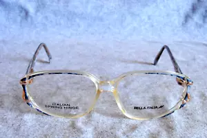 bella italia eyeglass frames 202 grey 52-15-135 - Picture 1 of 4