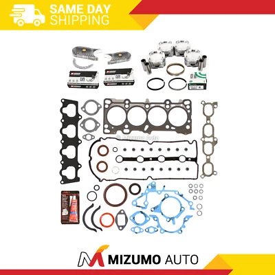 Full Gasket Set Pistons Bearings Fit 99-01 Mazda Protege 1.6 ZM - Image 1 of 4