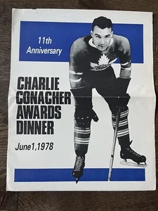 Charlie Conacher 1978 Premios Cena Programa de Papel Lanny McDonald Guy Lafleur - Imagen 1 de 3