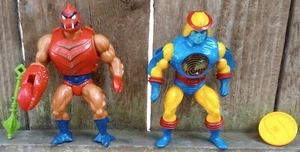 Masters Of The Universe Action Figure Lot Clawful & Sy-Klone Complete Mattel VTG - Picture 1 of 12