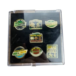 University of Notre Dame Fighting Irish Football Pins Set of 7 2006 Home Games - Picture 1 of 4