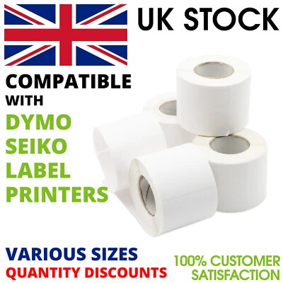 COMPATIBLE SEIKO LABELWRITER WHITE THERMAL ADDRESS LABELS FOR DYMO ALL TYPES