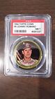 1964 Topps Coins #9 Johnny Romano Indians graded PSA 7 NM