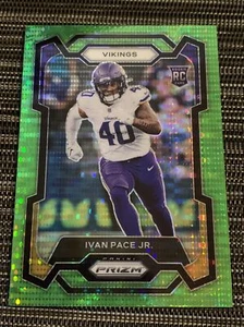 2023 Panini Prizm Rookies Green Pulsar Ivan Pace Jr. Rookie Minnesota Vikings - Picture 1 of 2