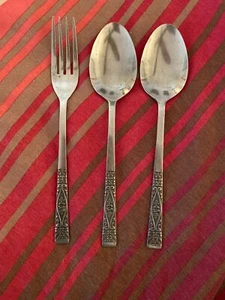 Stanley Roberts, Rogers Co, Corea - ROSA - patrón desconocido 2 cucharadas 1 tenedor - Imagen 1 de 6