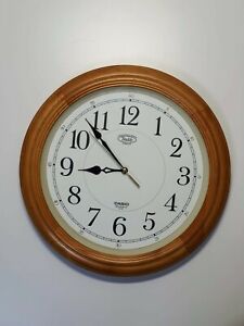 CASIO Traddy wall- Clock mounted chronograph wood IQ-121