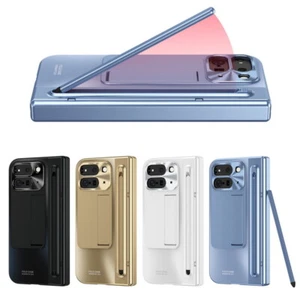 Plating For Google Pixel 10 9 Pro Fold Tempered Glass Holder Case Cover + Pen - Picture 1 of 15