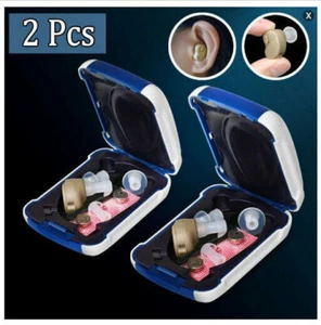 2Pc Mini Digital Hörgeräte Unsichtbare In Ear Hearing Aid Bester Sound Amplifier - Bild 1 von 8