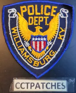 WILLIAMSBURG, KENTUCKY POLICE SHOULDER PATCH KY - Picture 1 of 2