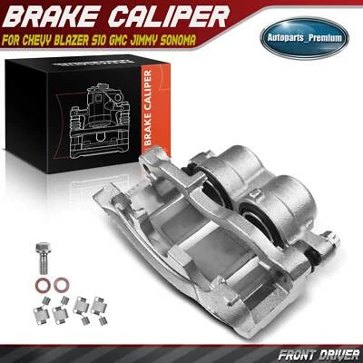 Disc Brake Caliper w/ Bracket for Chevy Blazer S10 GMC Jimmy Sonoma Front Left - Image 1 of 4