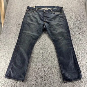 Vintage Polo Ralph Lauren Jeans Mens 42x30 Blue Dark Wash 018 Slim Straight - Picture 1 of 13