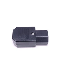 IEC Straight Cable Plug Connector C13 C14 10A 250V Black female Plug Rewirable - Picture 1 of 4