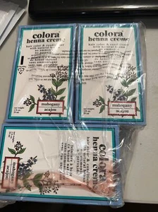 3 Pack Colora Henna Powder Hair Color Mahogany 2oz - Picture 1 of 2