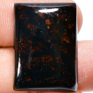 Natural Bloodstone Radiant Shape Cabochon Loose Gemstone 31 Ct 23X17X7mm A-21442