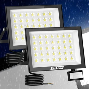 Foco Exterior LED Inundador Faro 10W-200W Con Detector de Movimiento Lámpara Jardín - Imagen 1 de 16