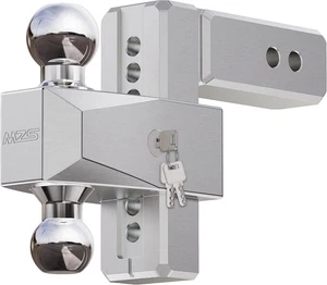 Aluminum Adjustable Trailer Tow Hitch 2.5" Receiver Heavy Duty 6" Drop/Rise 2911 - Picture 1 of 8