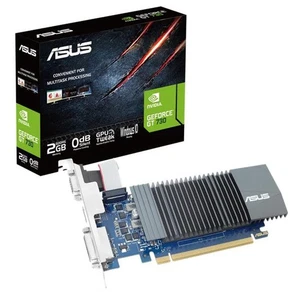 ASUS NVIDIA GeForce GT730 2GB GDDR5 thin graphics card GT730-SL-2GD5-BRK-E 526 - Picture 1 of 1
