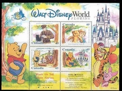 Canada 1995 Walt Disney Winnie The Pooh Souvenir Stamp Sheet Of 4 MNH Philatelic - Image 1 of 2