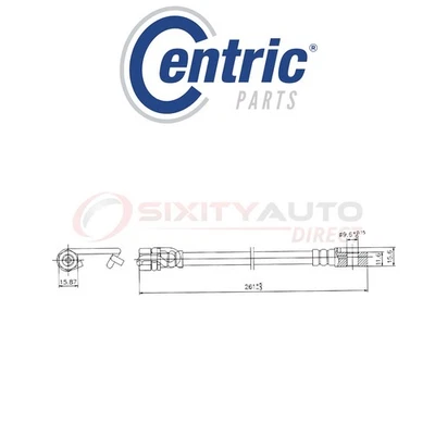 Centric Brake Hydraulic Hose for 2010-2016 Ford F-450 Super Duty 6.4L 6.7L uf Foto 1 de 4