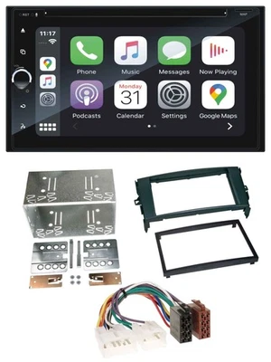 Blaupunkt 2DIN Bluetooth DAB USB DVD MP3 Autoradio für Toyota Auris 07-12 schwar - Bild 1 von 4