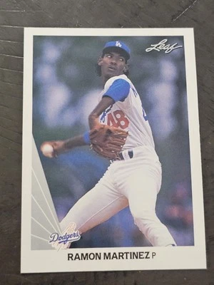 1990 Leaf - Ramon Martinez #147 Los Angeles Dodgers  - Image 1 of 2