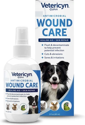 Vetericyn plus Dog Wound Care Spray | Healing Aid and Skin Repair, Clean Wounds, - Image 1 of 4