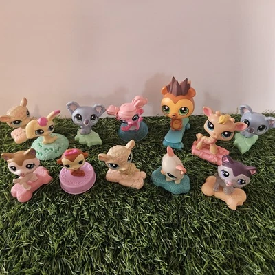 McDonald's Littlest Pet Shop Happy Meal By Hasbro Lot Of 12 Toy Figures. 2 Dup. - Image 1 of 4