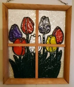 Handbemalte Glasmalerei Rahmenplatten - Bild 1 von 4