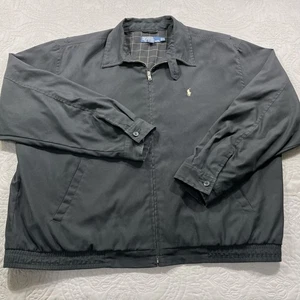 Polo Ralph Lauren Jacke Herren XL schwarz BiSwing Harrington Zip Pony Baumwolle - Bild 1 von 9