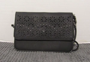 New Gold coast Women Black Body bag Shoulder bag crossbod Snap Closure - Picture 1 of 7