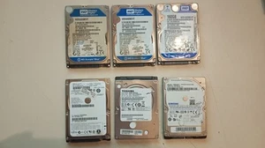 lot x 7 disques durs 2,5" toshiba western digital Samsung 500GO/6400GO/160GO - Photo 1/9