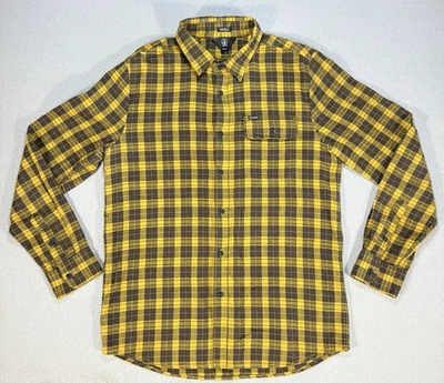 Volcom Flannel Shirt Men's Medium Modern Fit Long Slve Button Up Plaid - Image 1 of 4
