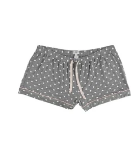 P.J. Salvage Womens Polka-Dots Pajama Shorts, Grey, Medium - Picture 1 of 2