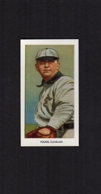 1909 CY YOUNG, Cleveland Naps/Indians HOF ~ 1988 CCC T206 REIMPRESIÓN Foto 1 de 3