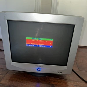 eMachines 786N 17-inch CRT Monitor eView 17f3 Computer Retro Gaming Anti-Glare - Picture 1 of 8