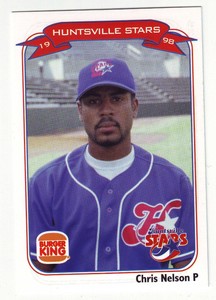 1998 Huntsville Stars Chris Nelson  #25 - Minor League Team Issue