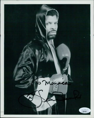 Leon Spinks Boxer Signed 8x10 Cardstock Photo JSA Authenticated - Image 1 of 2