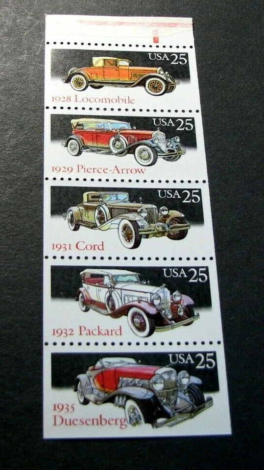 US Booklet Panes Scott# 2385a Classic Cars  MNH  Pane of 5 (see note) L328 - Image 1 of 1