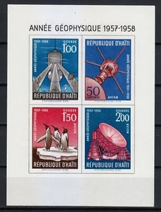 Haiti 1958 MNH Mi Block 8 Sc C121a International Geophysical Year / Space ** - Picture 1 of 2