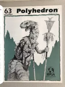 TSR RPGA Polyhedron Magazine #63 w/ mailing cover AD&D Crisis in the Cragmoors - Bild 1 von 1