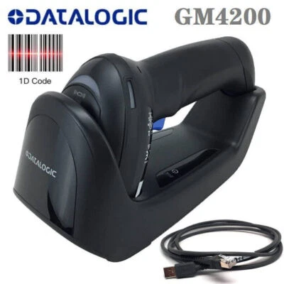 Datalogic GM4200-BK-433K1 Gryphon GM4200 Wireless 1D Barcode Scanner USB Kit - Image 1 of 4