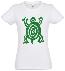 Aztec Turtle Symbol II Women T-Shirt Aztecs Tattoo American Indians Tribe Sign - Picture 1 of 1