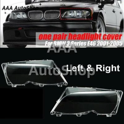 Cubierta de faro lente pieza transparente para BMW E46 325i 330i 330Xi 2002-2004 2005 Foto 1 de 4