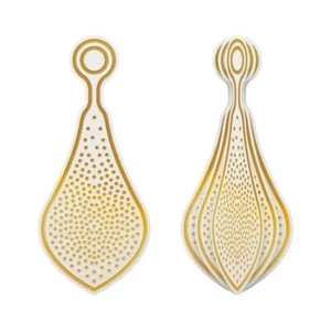 Cut and Hotfoil Stamp Dimensional Decorations Stippled Bauble - Picture 1 of 5