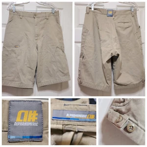 Alphanumeric Shorts Herren 32 Khaki Cargo Skater Surf Y2K Streetwear Wandern 90s - Bild 1 von 24
